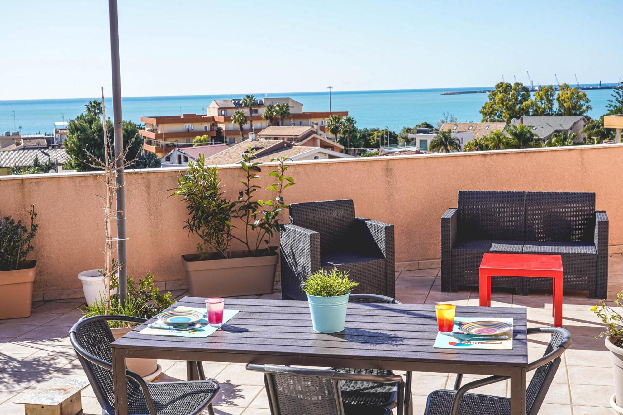 Attico Terrazza Cielomare Seaview Appartement Pozzallo Buitenkant foto