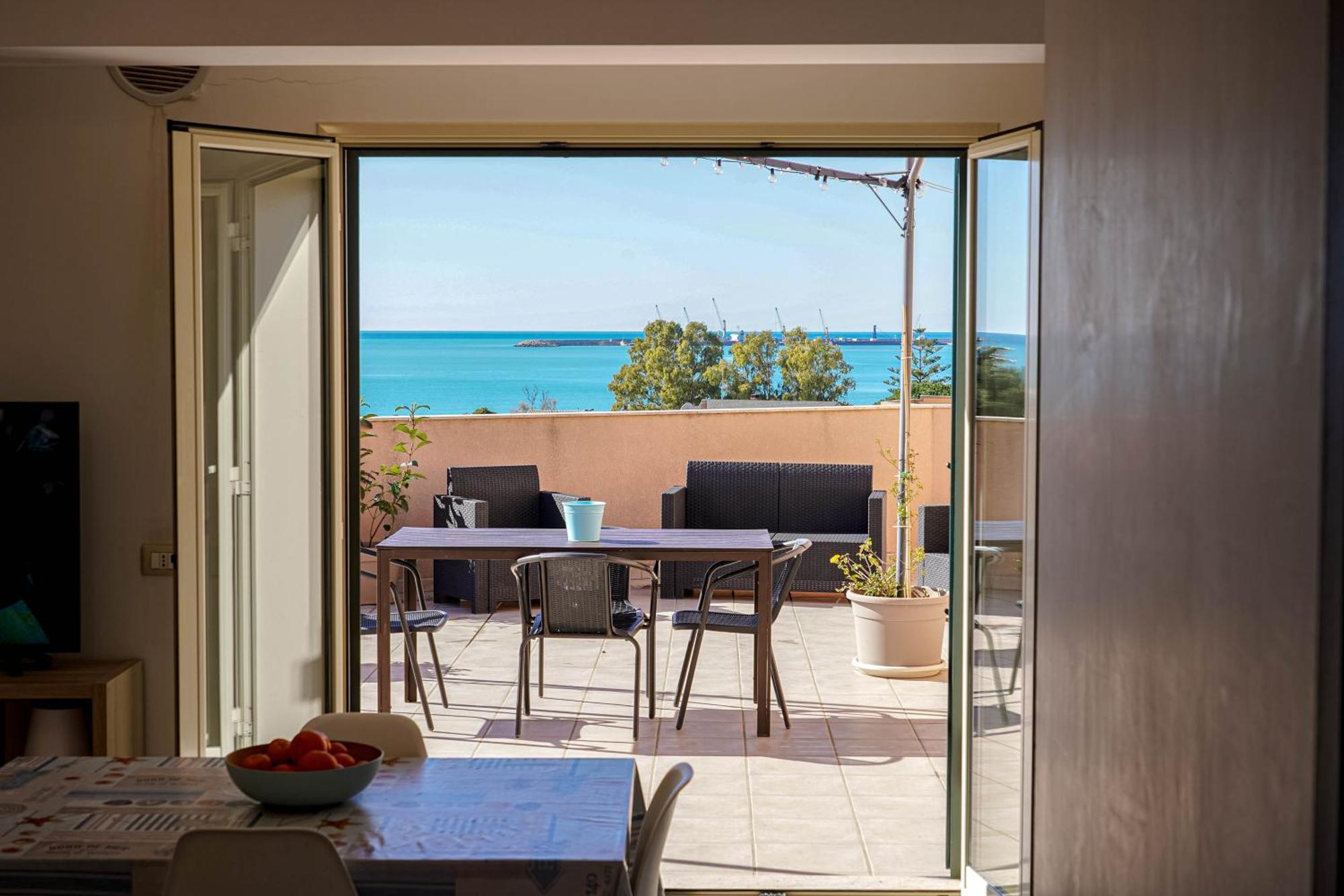 Attico Terrazza Cielomare Seaview Appartement Pozzallo Buitenkant foto